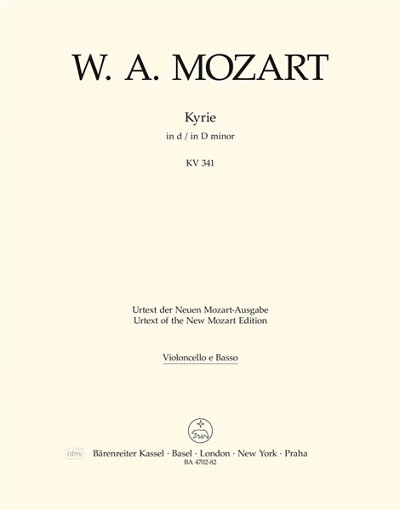 W.A. Mozart: Kyrie d-Moll KV 341 (368a), GchOrch (VcKb)