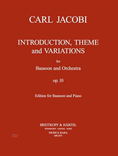 Jacobi Carl: Introduktion, Thema und Variationen op. 10