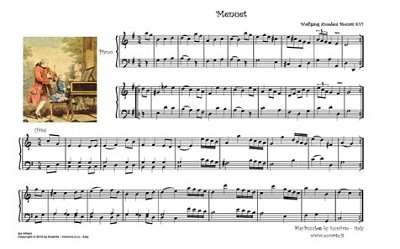 W.A. Mozart: Menuett Kv 1