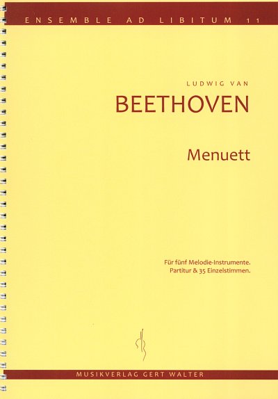 L. v. Beethoven: Menuett Op 20 Ensemble Ad Libitum 11
