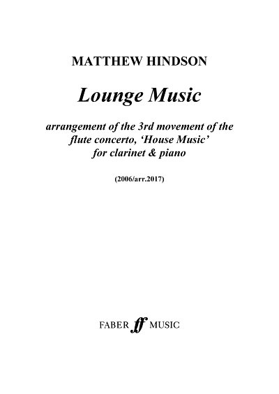 DL: M. Hindson: Lounge Music, KlarKlv
