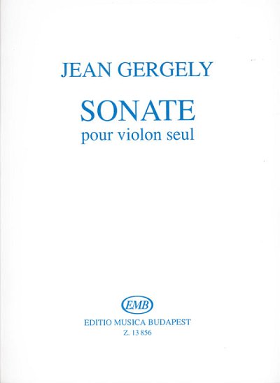 J. Gergely: Sonate, Viol