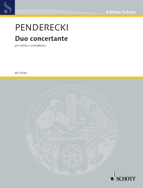DL: K. Penderecki: Duo concertante, VlKb (Pa+St) (0)