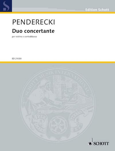 DL: K. Penderecki: Duo concertante, VlKb (Pa+St)