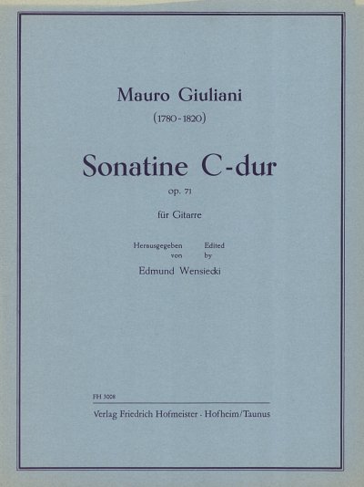 M. Giuliani: Sonatine C-Dur op.71: für Gitarre