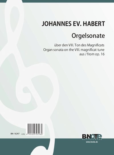 H.J. Evangelist: Orgelsonate über den VIII. Ton des Mag, Org