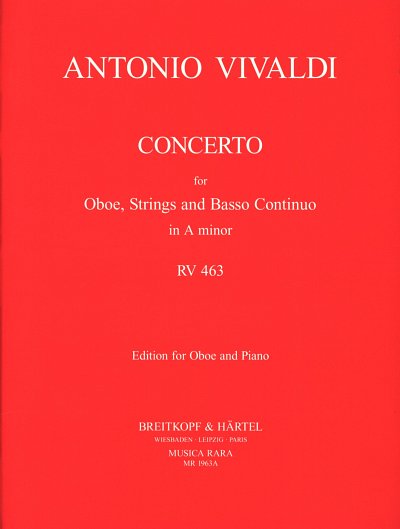 A. Vivaldi: Konzert A-Moll Rv 463