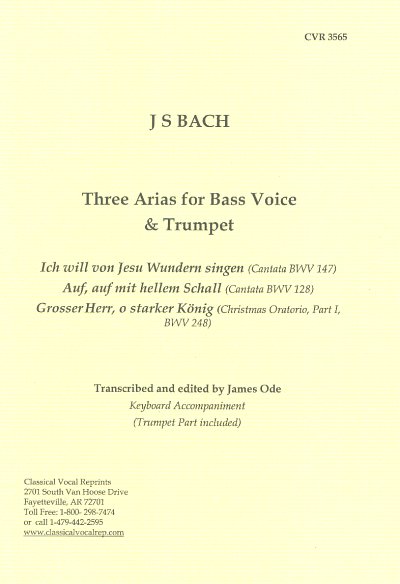 J.S. Bach: 3 Arien
