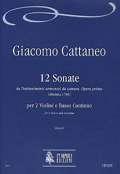 G. Cattaneo: 12 Sonatas, 2VlVcBc (Pa+St)
