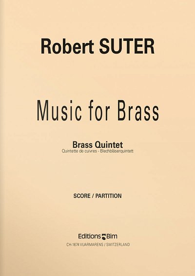 R. Suter: Music for Brass, 5Blech (Pa+St)