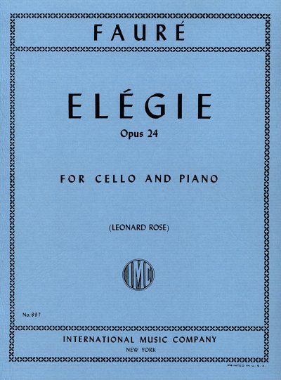 G. Fauré: Elégie op. 24, VcKlav (KlavpaSt)