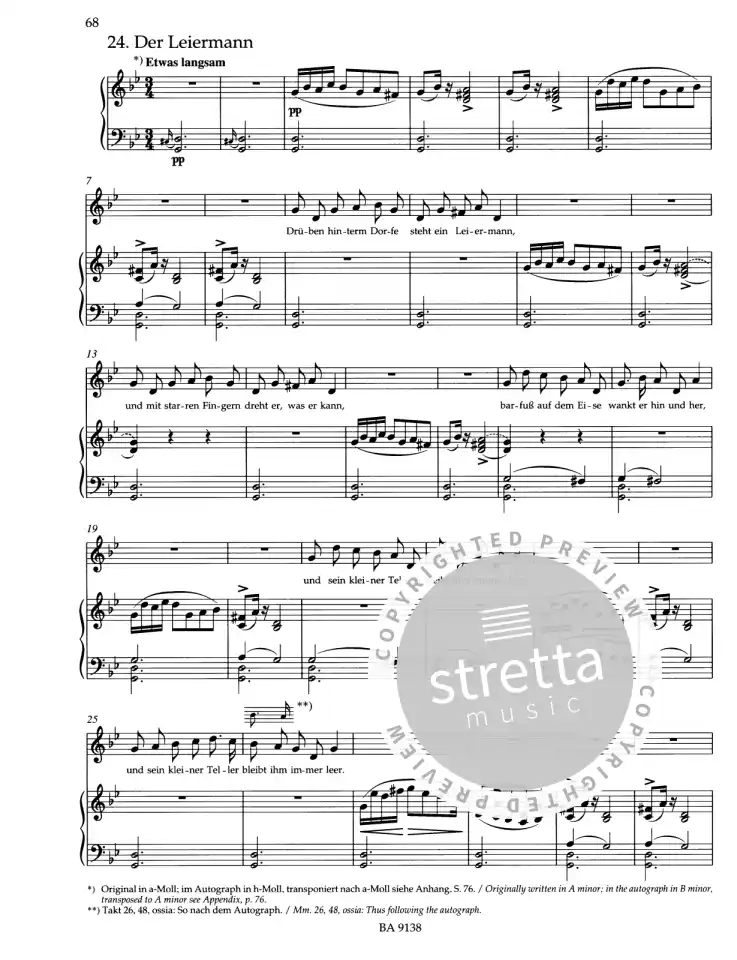F. Schubert: Winterreise op. 89 D 911 - mittlere S, GesMKlav (5)