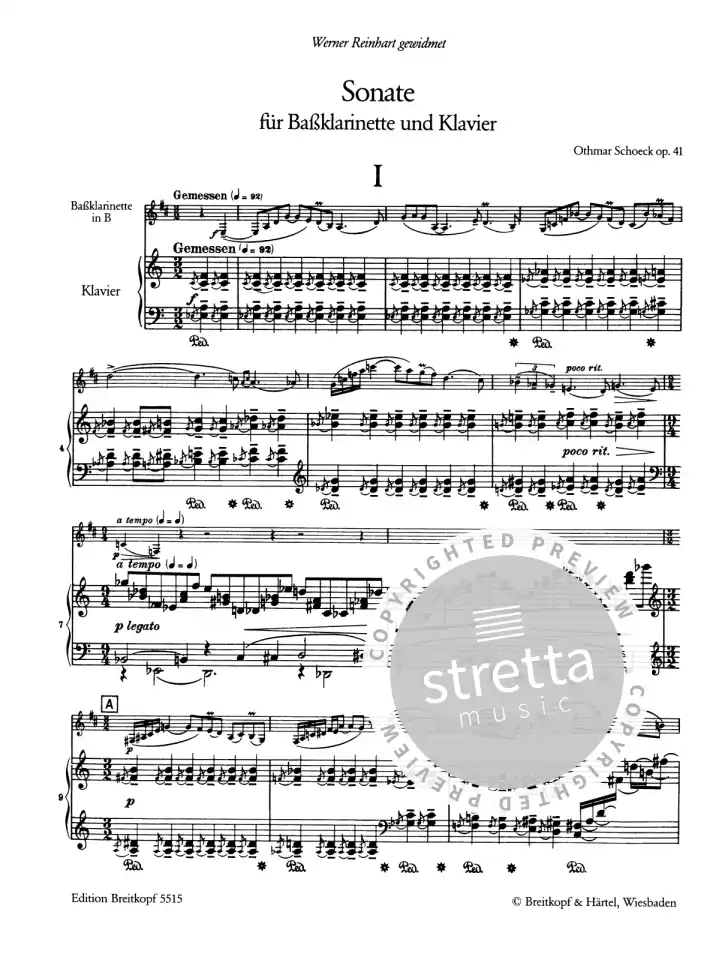O. Schoeck: Sonate op. 41, BassklarKlav (1)