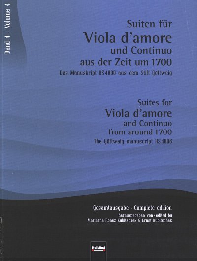 M. Ronez-Kubitschek: Suiten fuer Viola d'amore, VdaBc (Part.