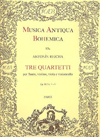A. Reicha y otros.: Tre quartetti Nr. 4-6 e-Moll, A-Dur, D-Dur op. 98