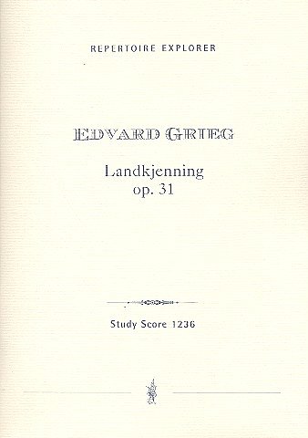 E. Grieg: Landerkennung op.31 für Bariton, Männerchor