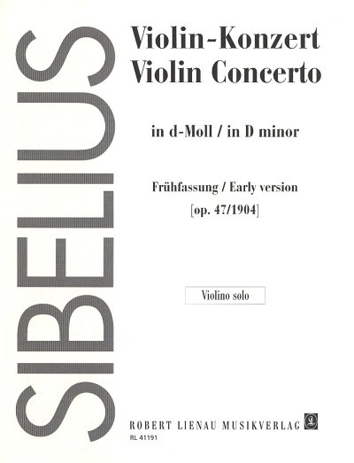 J. Sibelius: Violin-Konzert d-Moll op. 47, VlOrch (Vlsolo)
