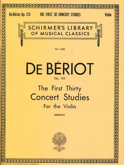 First 30 Concert Studies, Op. 123, Viol