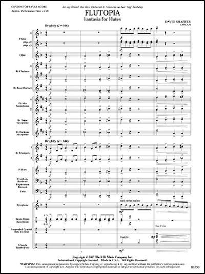 D. Shaffer: Flutopia: Fantasia for Flutes