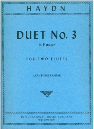 J. Haydn: Duetto N. 3 Fa (Rampal), 2Fl (Sppa)