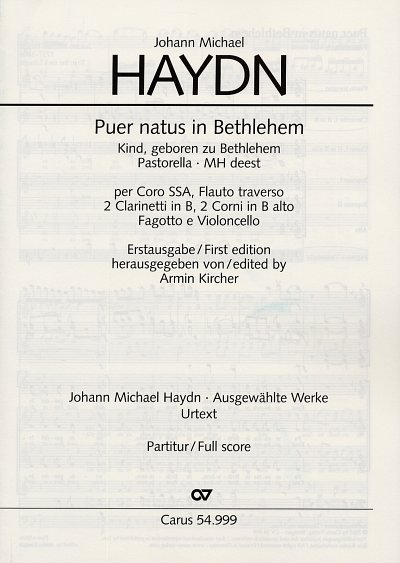 M. Haydn: Puer Natus In Bethlehem - Pastorella