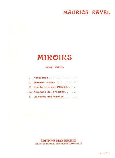 M. Ravel: Alborada Del Gracioso Piano Miroirs N 4, Klav