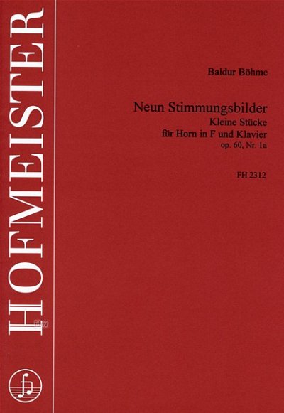 B. Böhme: Neun Stimmungsbilder op. 60/1a, HrnKlav (KlavpaSt)