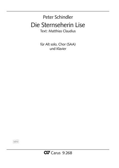 DL: P. Schindler: Die Sternseherin Lise d-Moll (Part.)