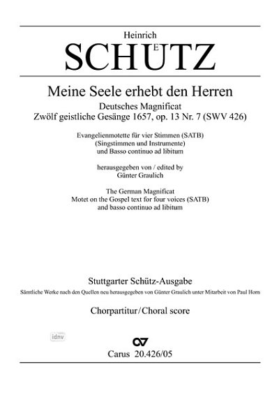 DL: H. Schütz: Magnificat (Meine Seele erhebt den Herrn); (C