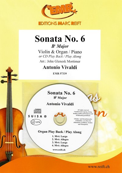 A. Vivaldi: Sonata No. 6, VlKlv/Org (+CD)