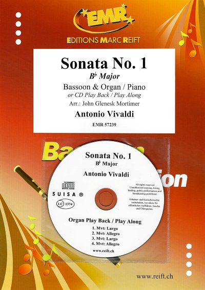 A. Vivaldi: Sonata No. 1, FagKlav/Org (+CD)