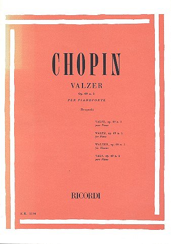 F. Chopin et al.: 19 Valzer: N. 9 In La Bem. Op. Post. 69 N. 1