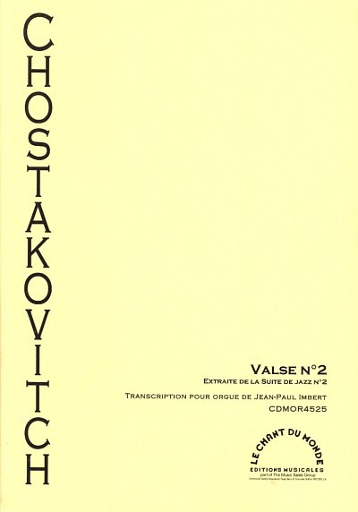 D. Sjostakovitsj: Valse No. 2