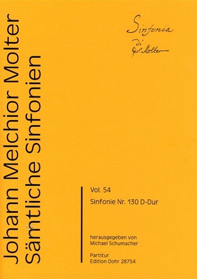 J.M. Molter: Sinfonie No.130 D-Dur, Sinfo (Part.)