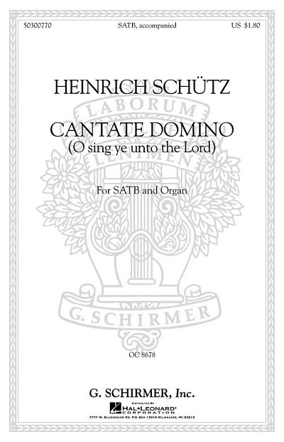 Cantate Domino Sing Ye Unto The Lord, GchOrg (Chpa)