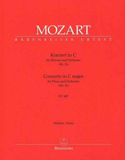 W.A. Mozart: Konzert Nr. 21 C-Dur KV 467, KlavOrch (Part.)