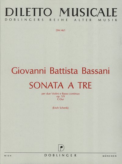 Bassani Giovanni Battista: Sonata A Tre Op 5/9 C-Dur