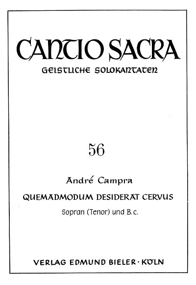 A. Campra: Quemadmodum Desiderat Cervus Cantio Sacra 56