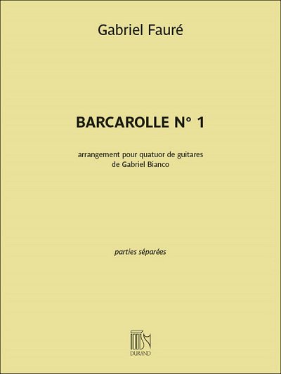 G. Fauré: Barcarolle n°1 (Stsatz)