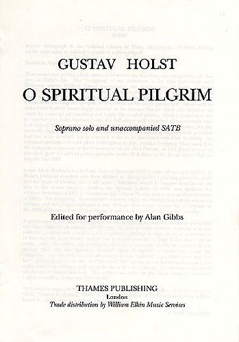 G. Holst: O Spiritual Pilgrim