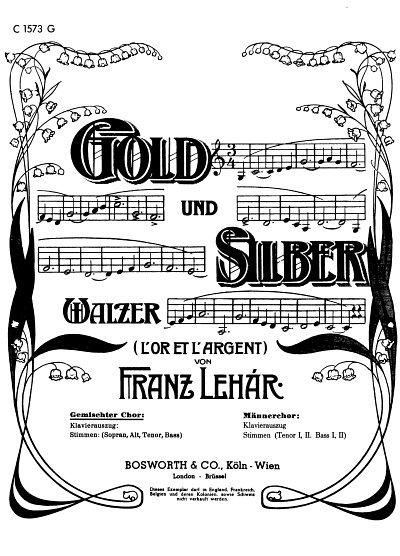 F. Lehár: Gold und Silber, GchKlav (Klavpa)