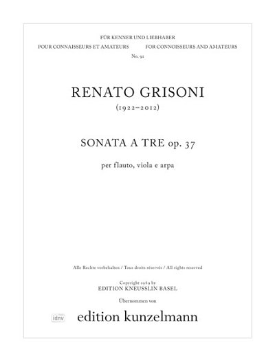 R. Grisoni: Sonate a tre op. 37, FlVlaHrf (Pa+St)