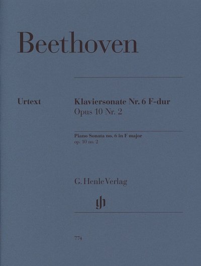 L. v. Beethoven: Klaviersonate Nr. 6 F-dur op. 10/2, Klav
