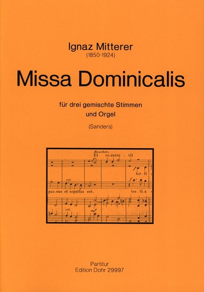 I. Mitterer: Missa Dominicalis (Part.)