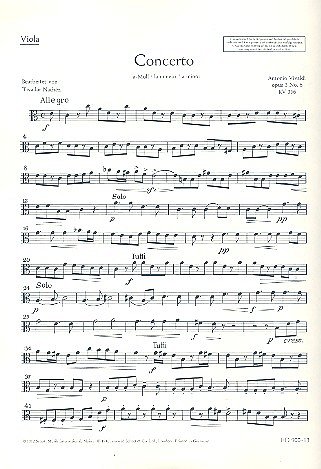 A. Vivaldi: L'Estro Armonico op. 3/6 RV 356 / PV 1