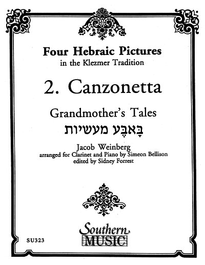 W. J.: Four Hebraic Pictures (Canzonetta), KlarKlav (KA+St)