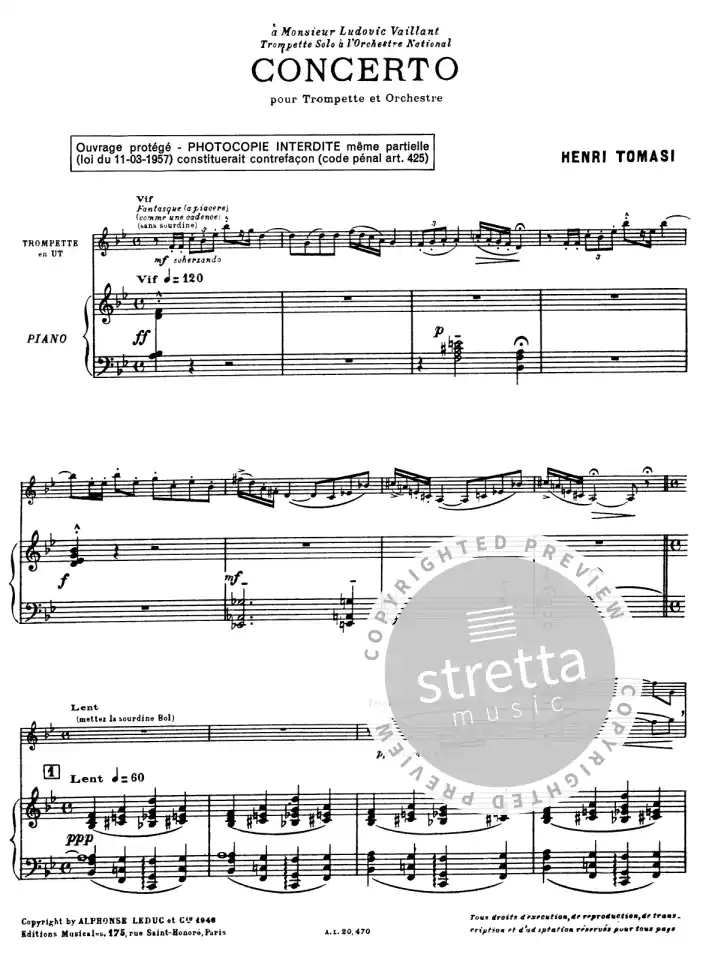 H. Tomasi: Concerto pour trompette et orches, TrpOrch (KASt) (1)
