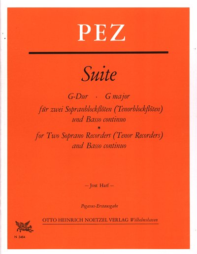 J.C. Pez: Suite G-Dur, 2SbflBc (Klavpa2Solo)