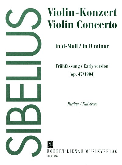 J. Sibelius: Violin-Konzert d-Moll op. 47, VlOrch (Part.)
