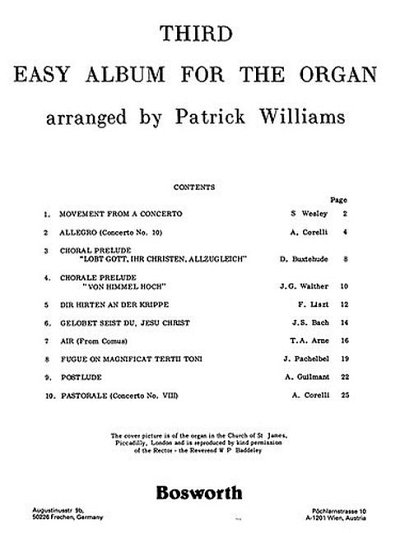 P. Williams: Easy Album 3, Org